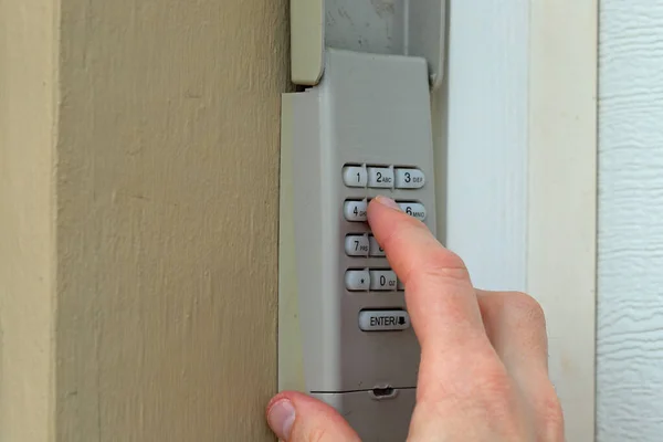 Using keypad to open garage door