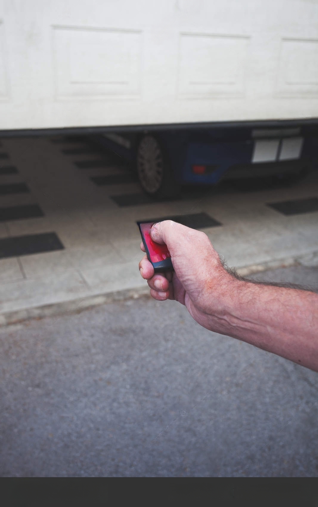 Using a remote to open garage door