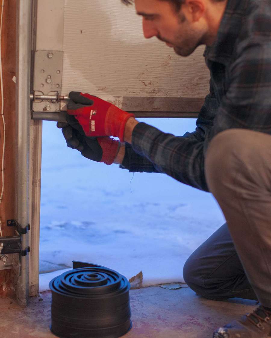 Repairing a garage door